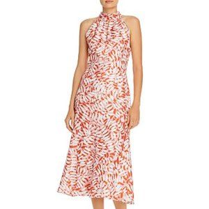 Milly High Neck Midi Dress - Size 4